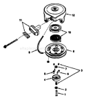Part Location Diagram of 590832 Briggs and Stratton Pulley